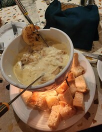 The Seafood Fondue at Georgie's.