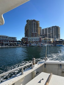 view of building from harbor