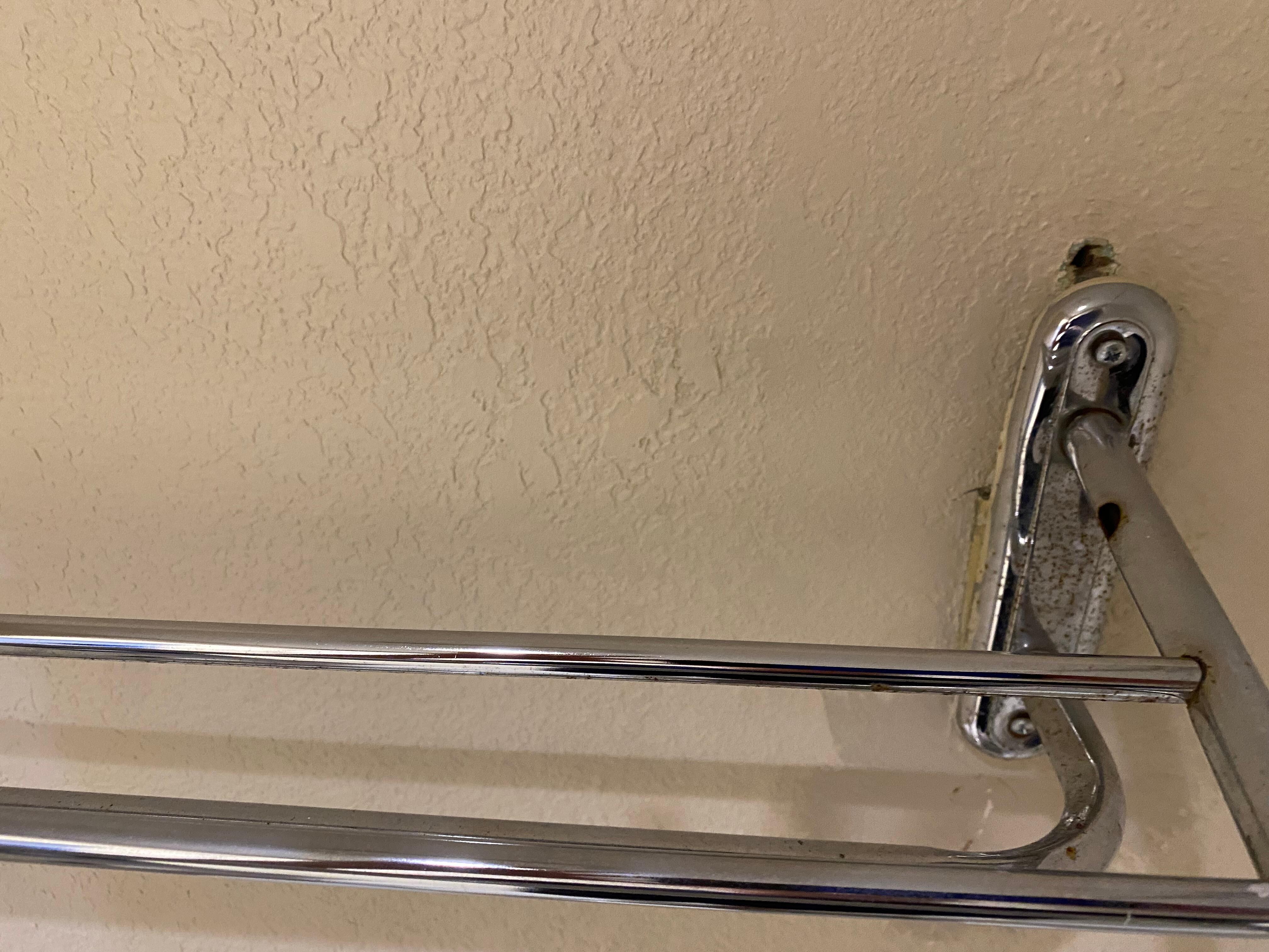 Broken towel bar