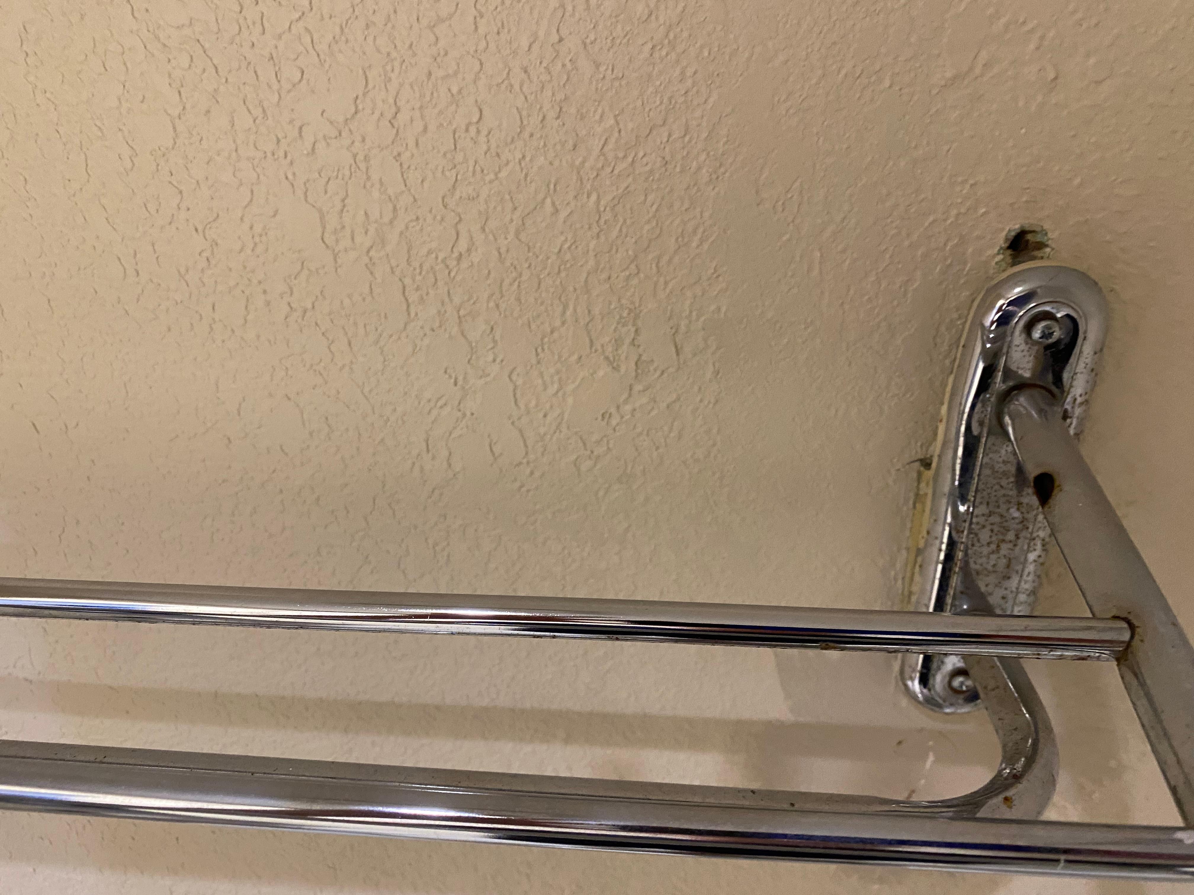 Broken towel bar