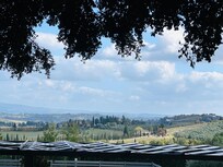 Over looking the pool