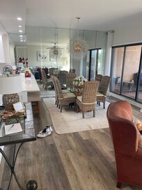 Dining area is clean and elegant