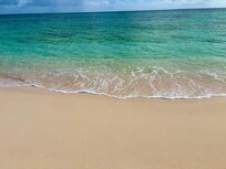 Perfect beach and sea - just a minute’s walk away through the garden.