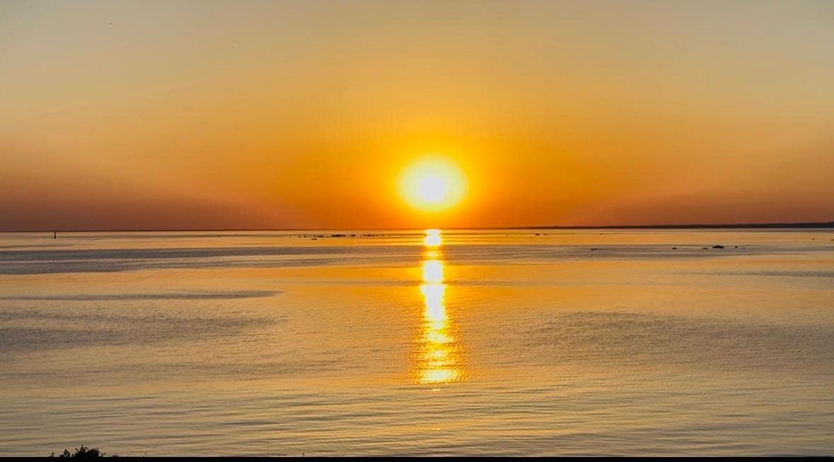 Coucher du soleil vu du balcon