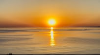 Coucher du soleil vu du balcon