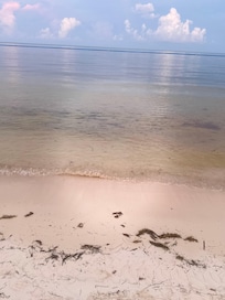 The beach isn’t clearer!