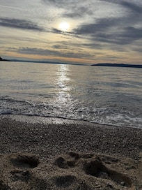 20 meter til stranden.