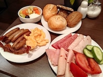 フルブレックファーストの朝食