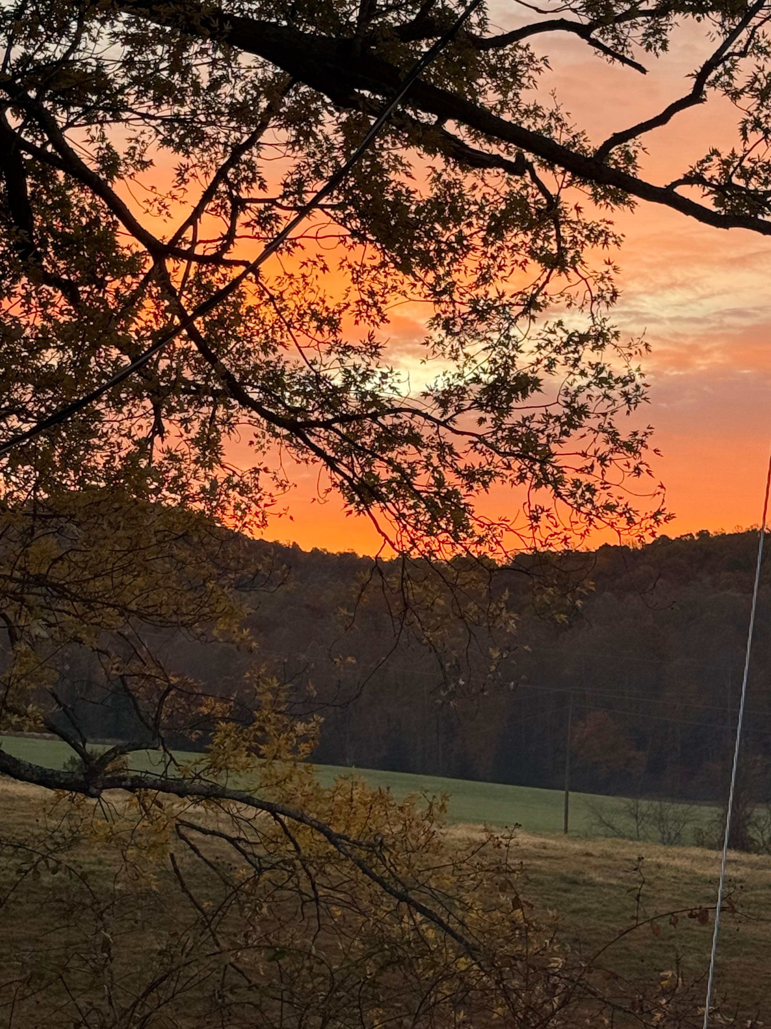 Sunrise from the porch