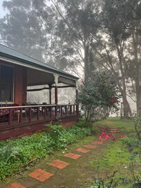 The fog rolled in early morning.