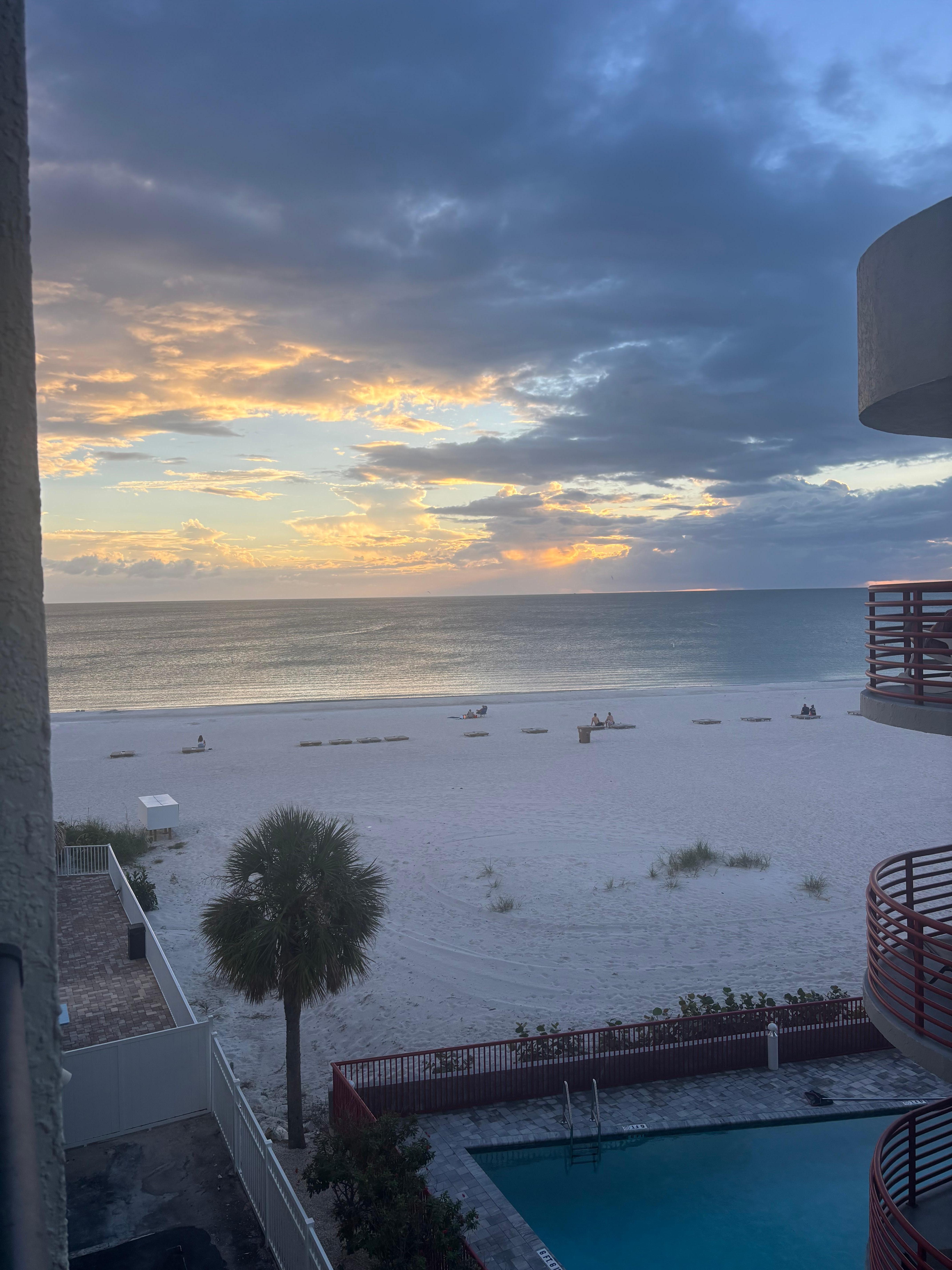 View from our side balcony 