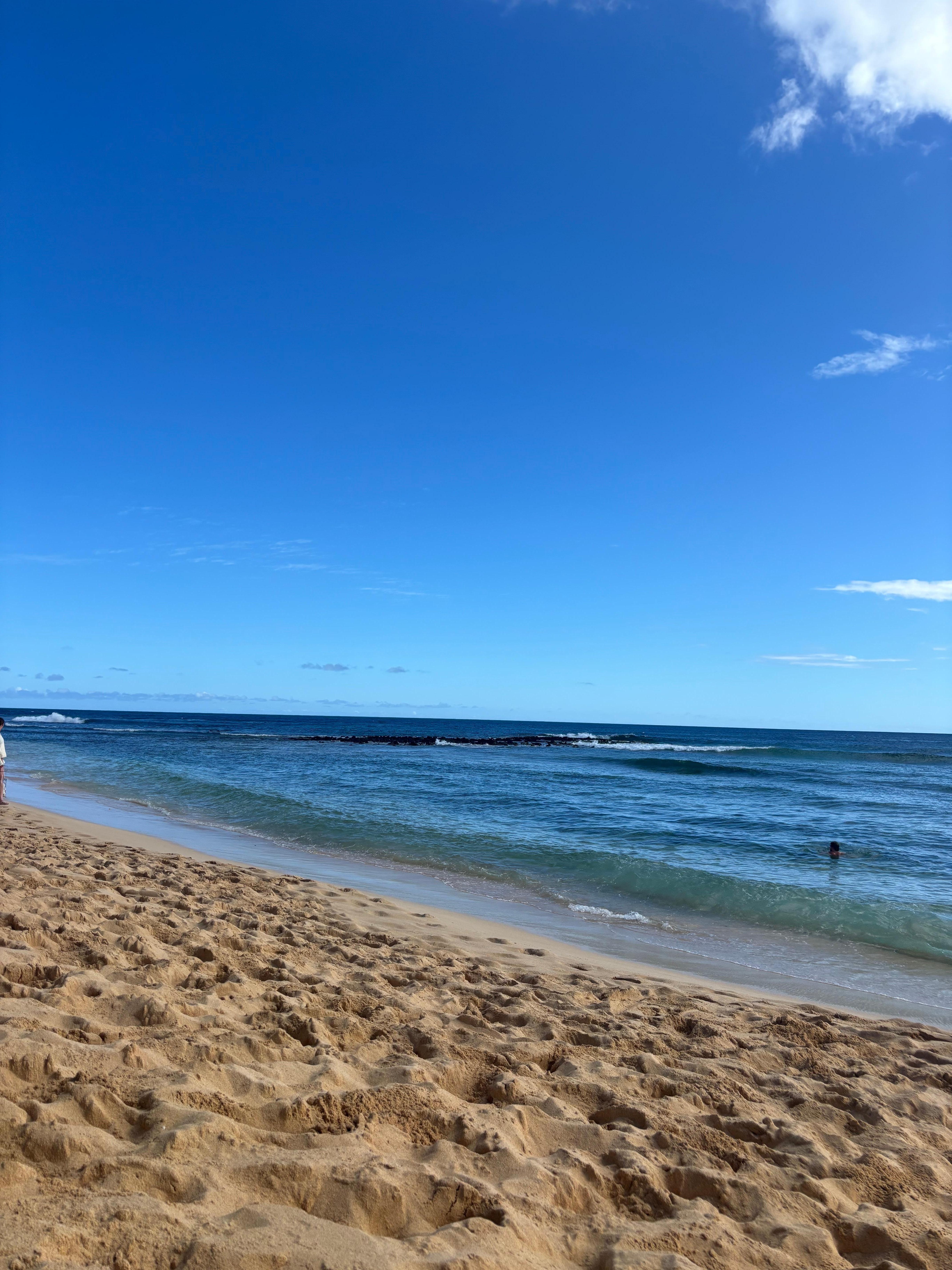 Beach in front of property.