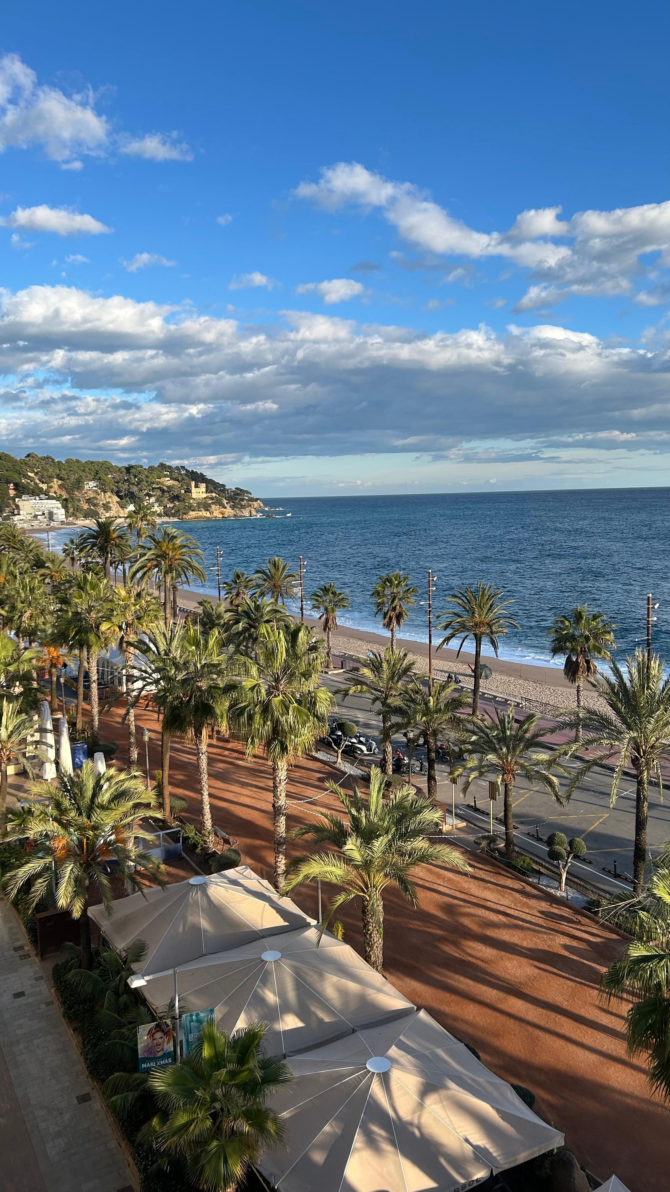 Vue sur mer de notre chambre