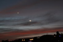 Moon and evening star.