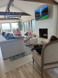 Some of the family just hanging out and watching shows about tornadoes🤷🏼♀️