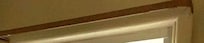 rusted window rod (should be white)