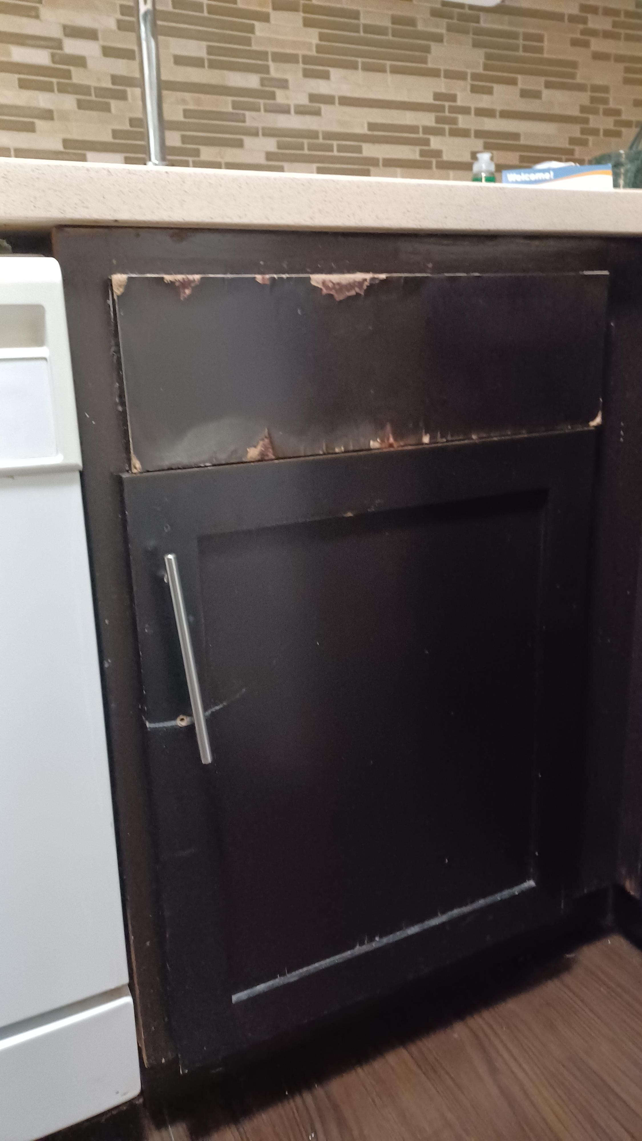 This was in the kitchenette area