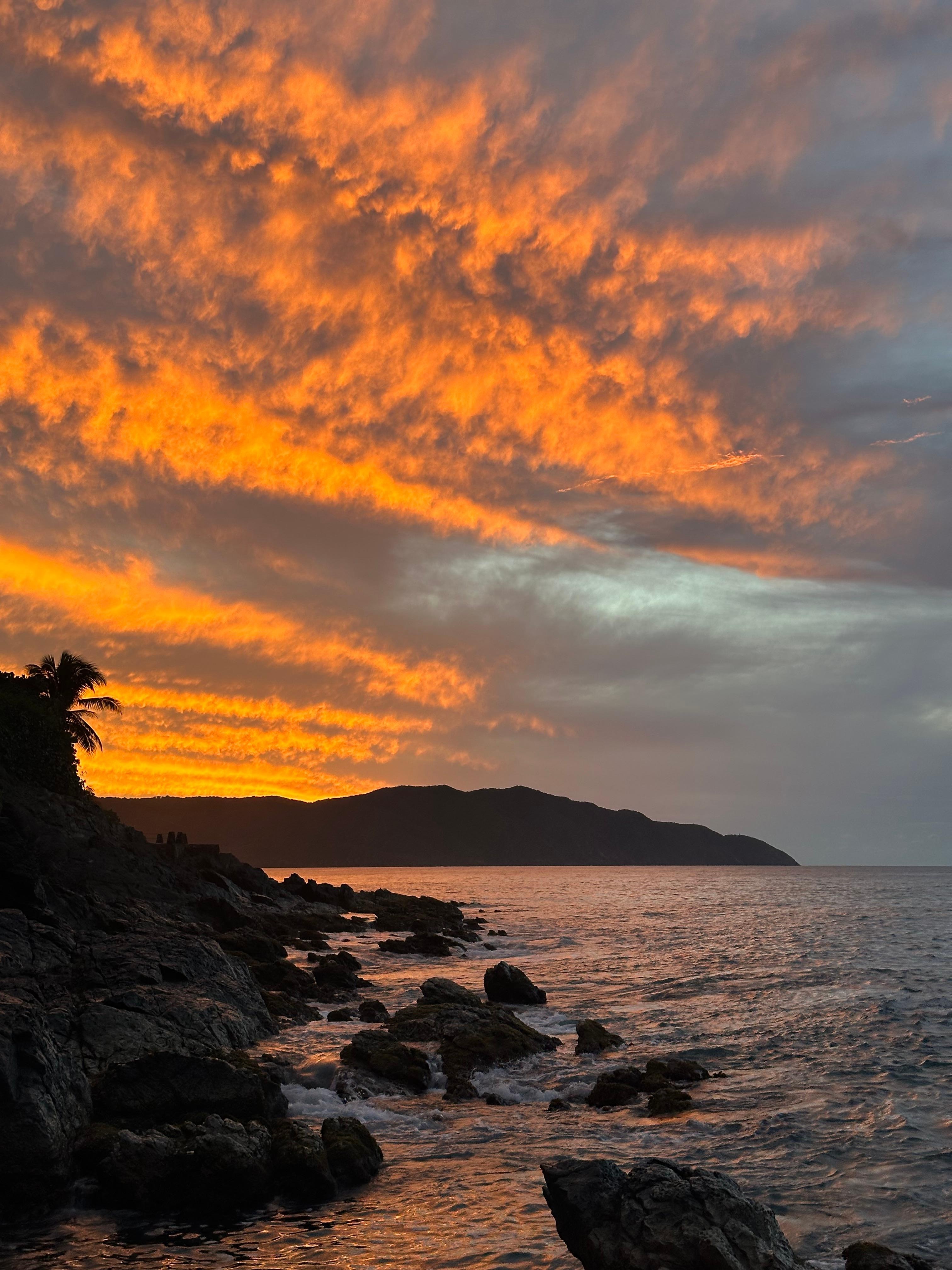 View looking west when down at the tide pools. 