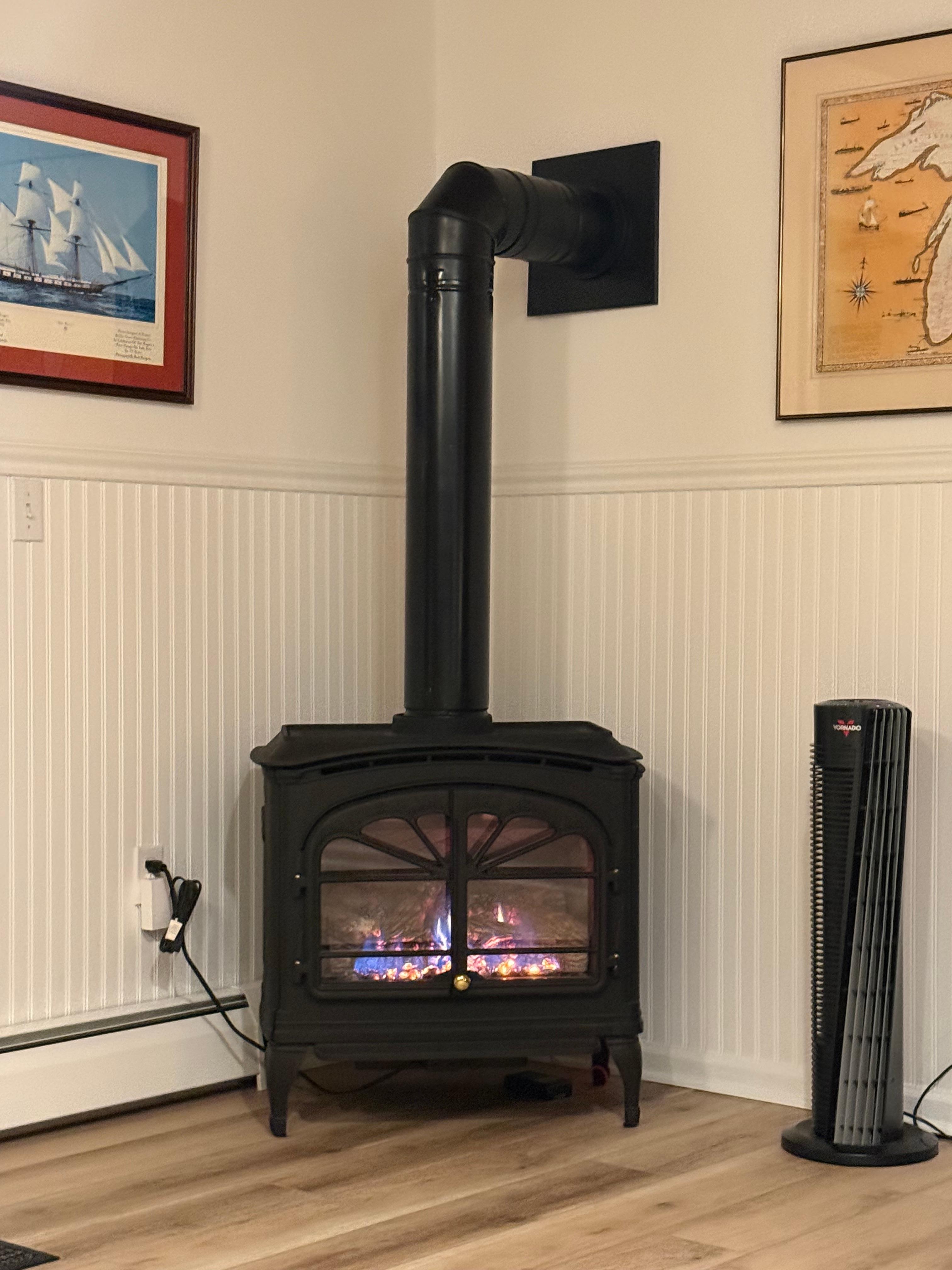 Awesome gas fireplace.