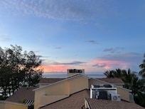 Sunset view from the master bedroom