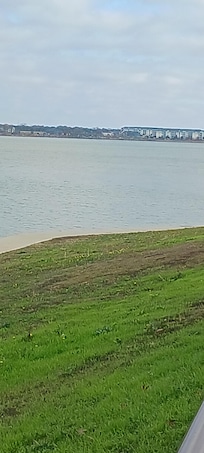 The lake view on my walk.