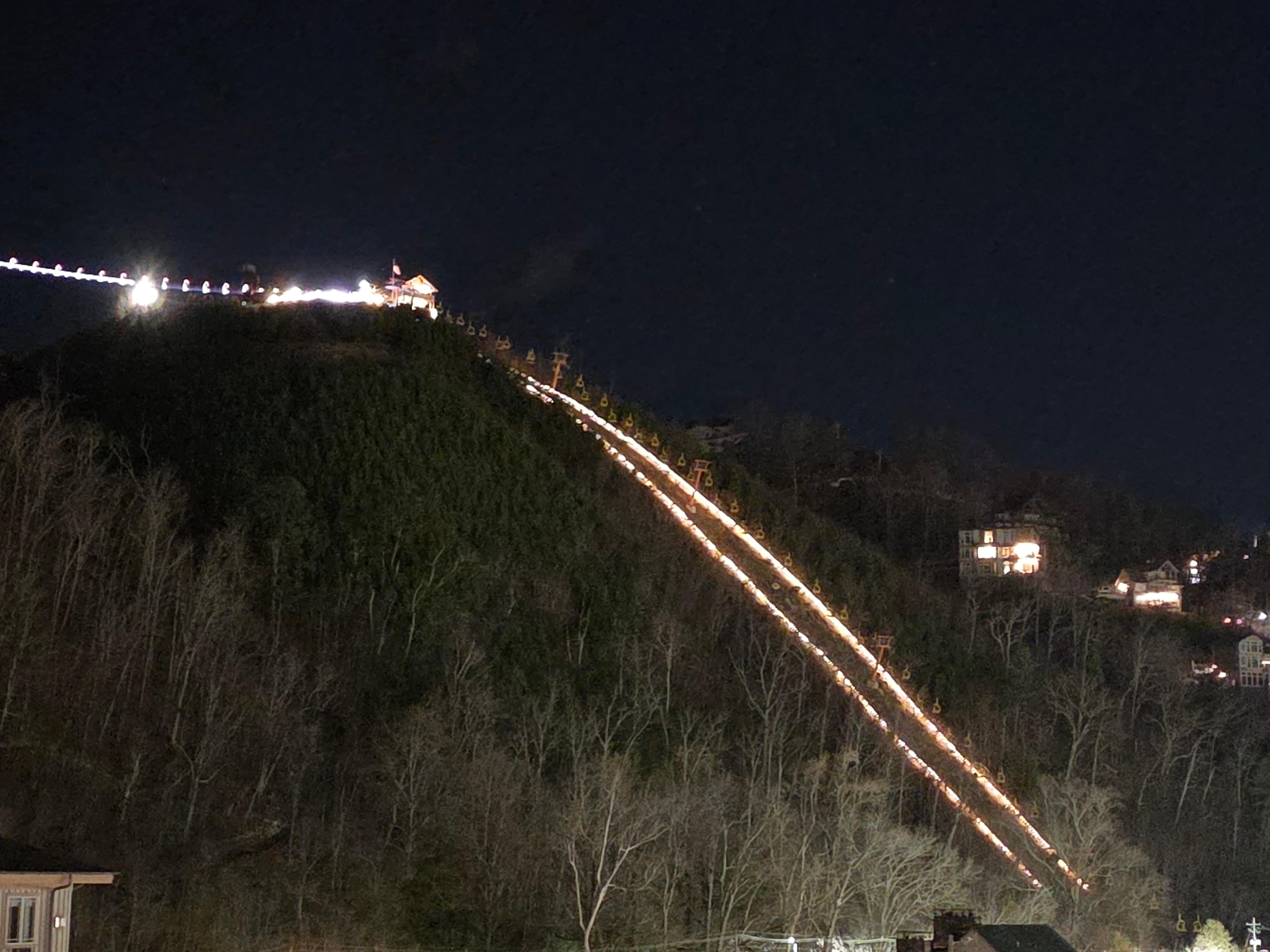 Night view from condo