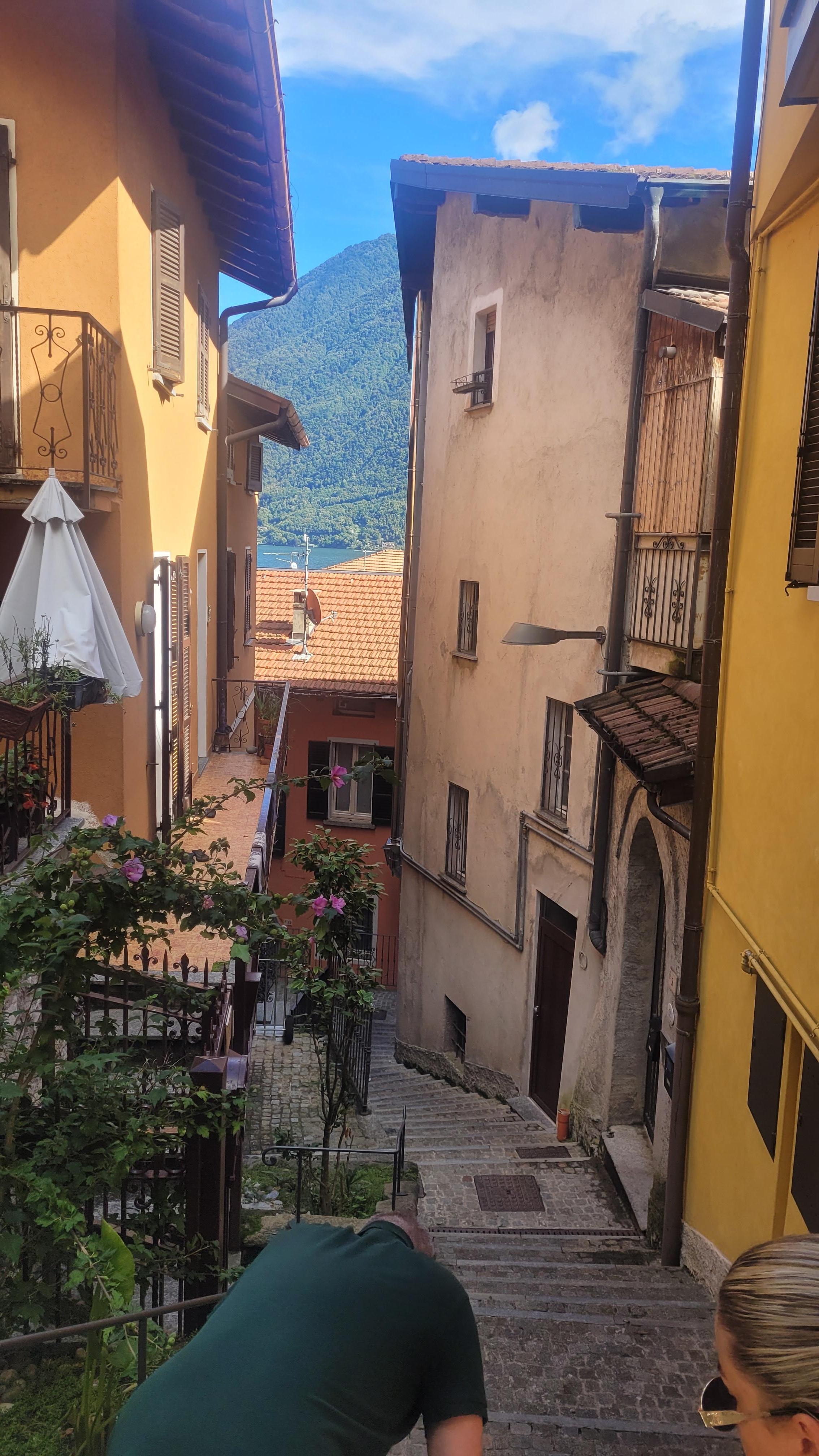 The walk down to village 