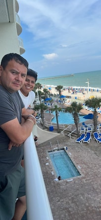 From the balcony
