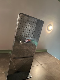 Verkalkte Duschkopf