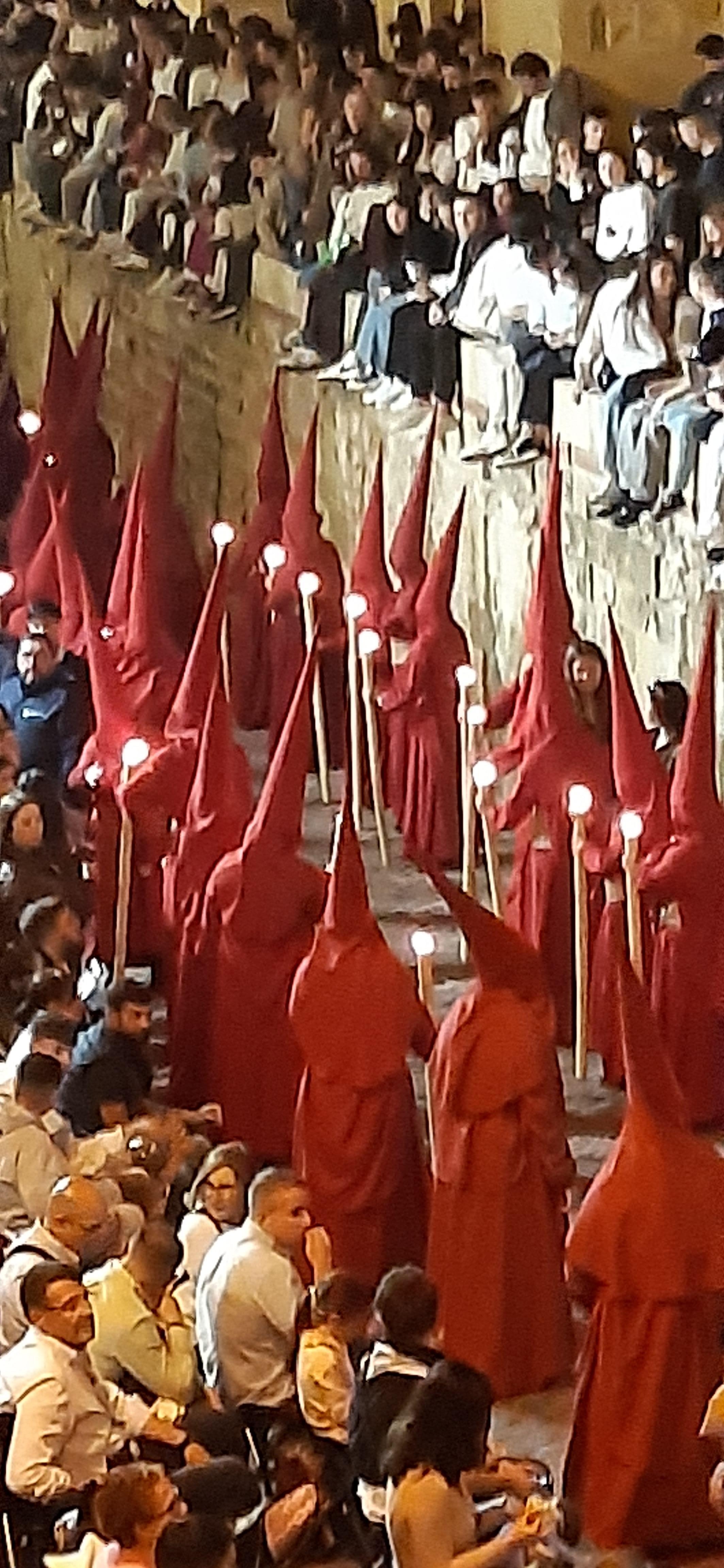 View from my bedroom during the processions during holy week.