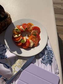 Caprese salad at the hotel