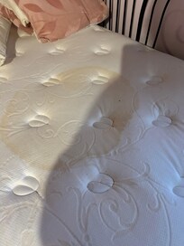 Stained mattresses - no mattress protectors on beds