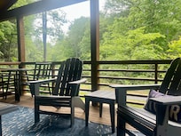Sitting on the top porch just wishing I had brought a good book to read