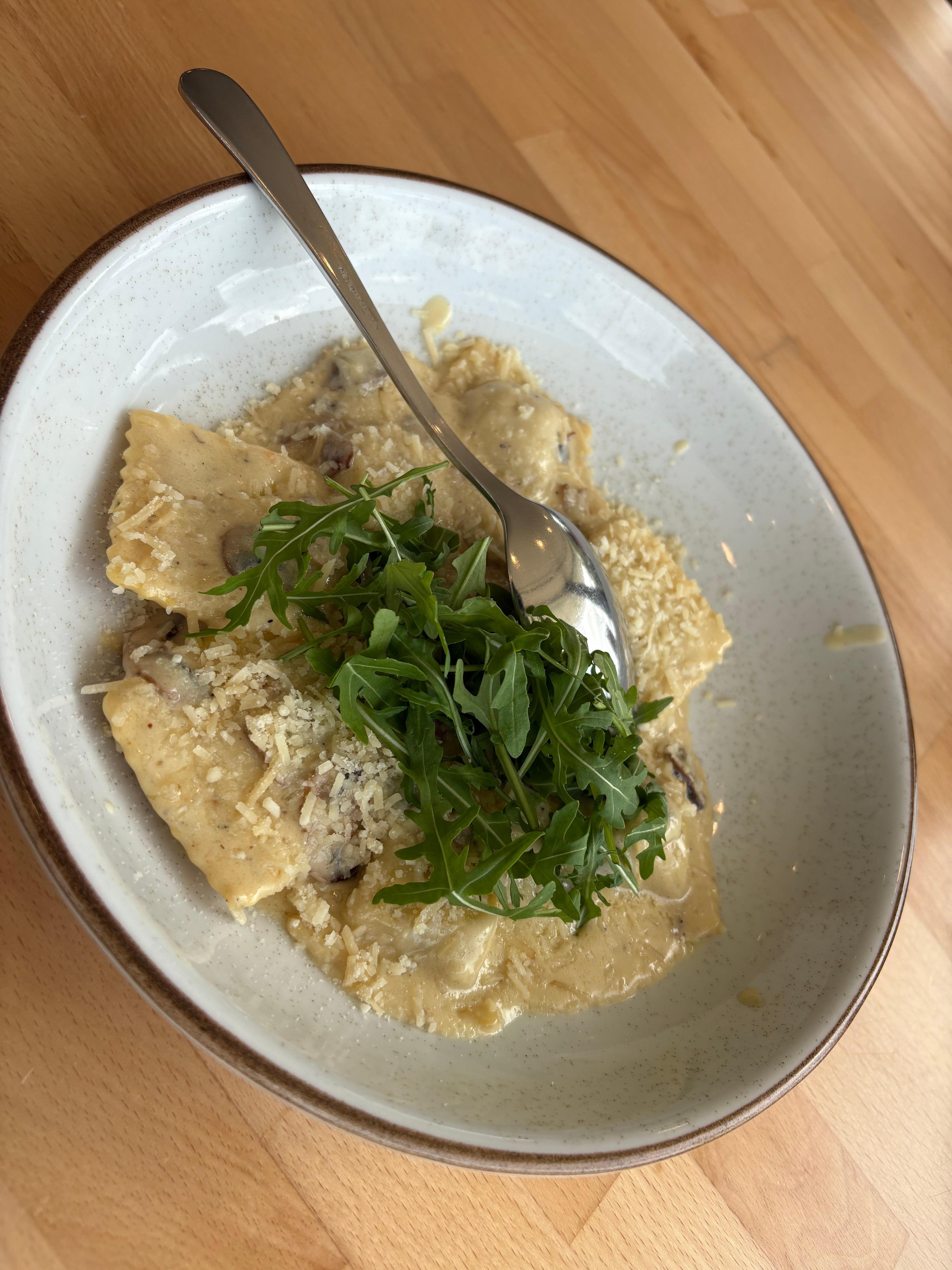Mushroom and Parmesan pasta 10/10