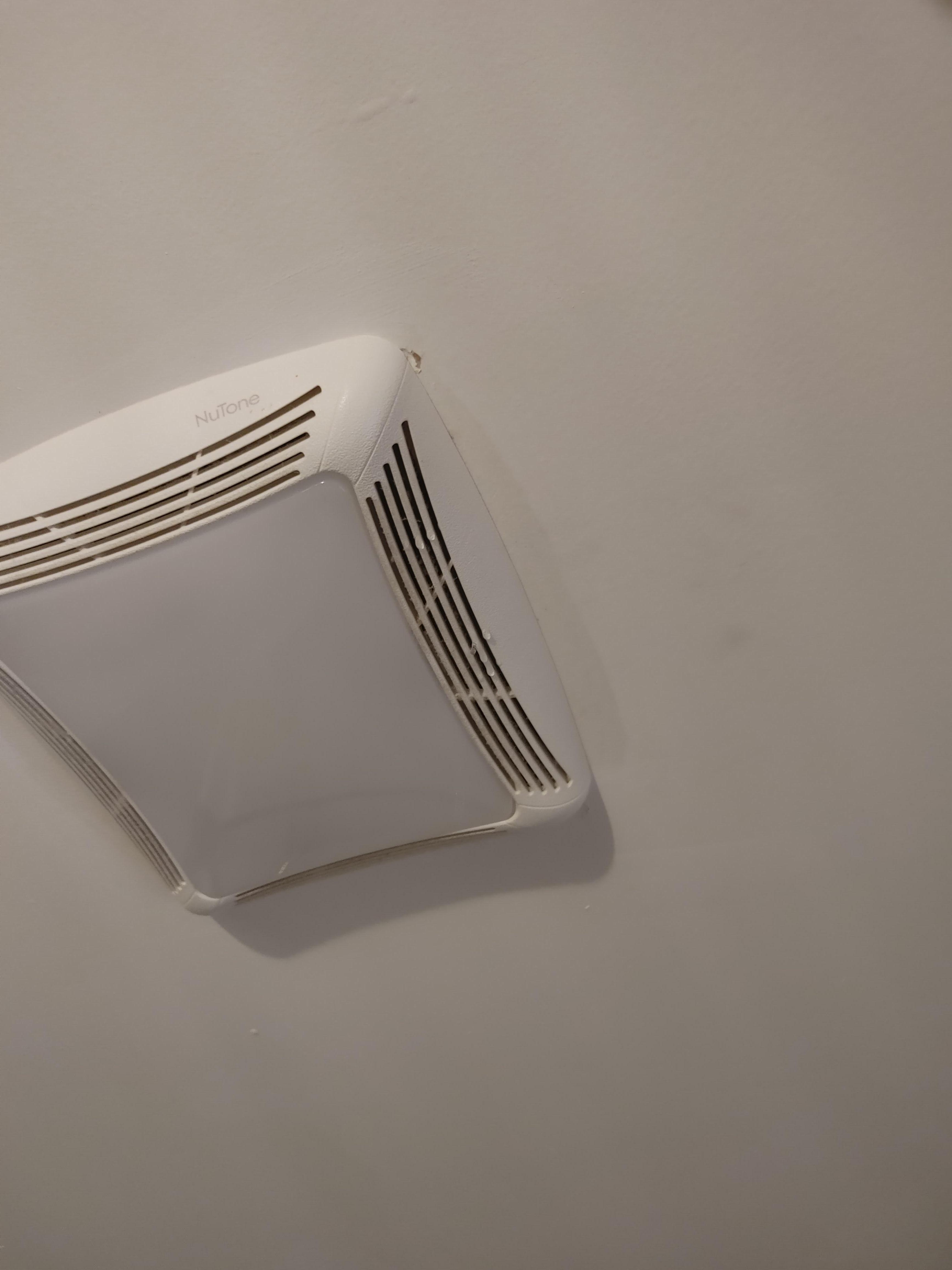 Vent water leaked out of