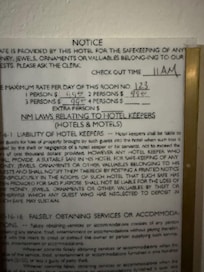 1-3 person with same charges but our room was extra for the 2nd person, according to night clerk!