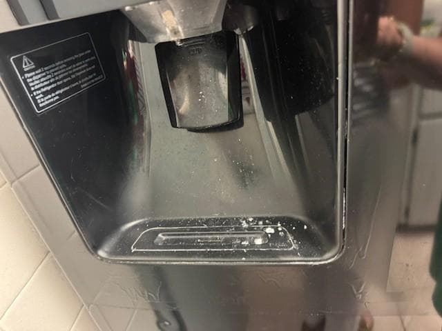 A white powder that came out of ice machine after we tried to use it