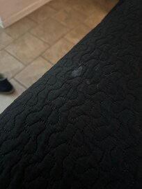 Multiple stains like this on the cover.