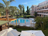 Pool view from our room.