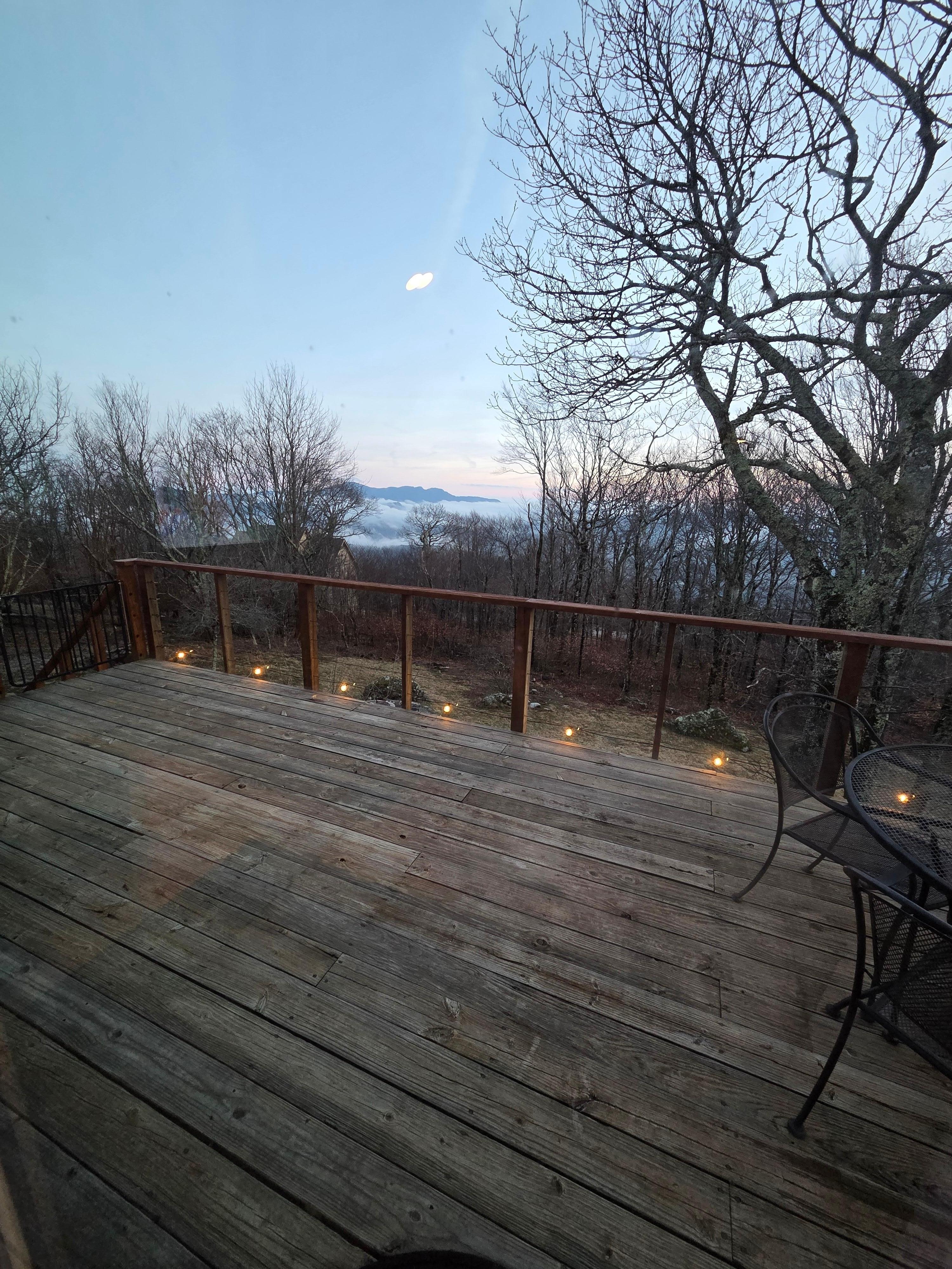 View from the back deck.