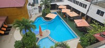 Pool and dining area.