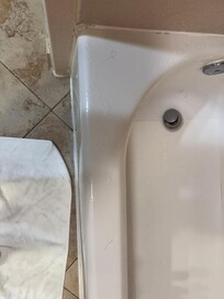 Hair left in the tub