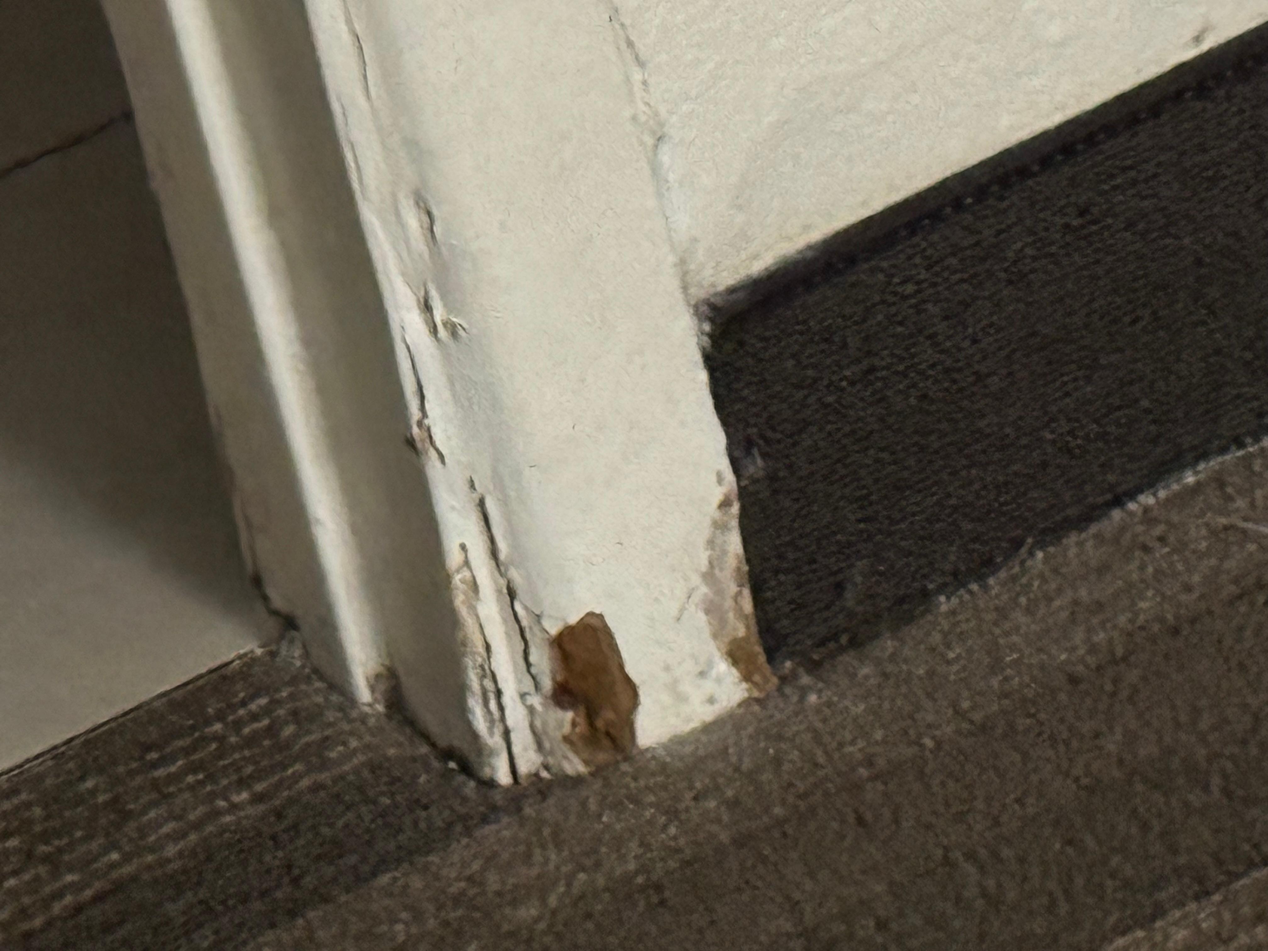 Door frame enter entering the bathroom