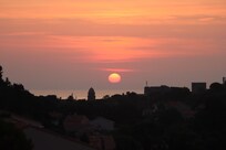 levé de soleil de notre appart !