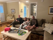 Winding down after a fun filled day.