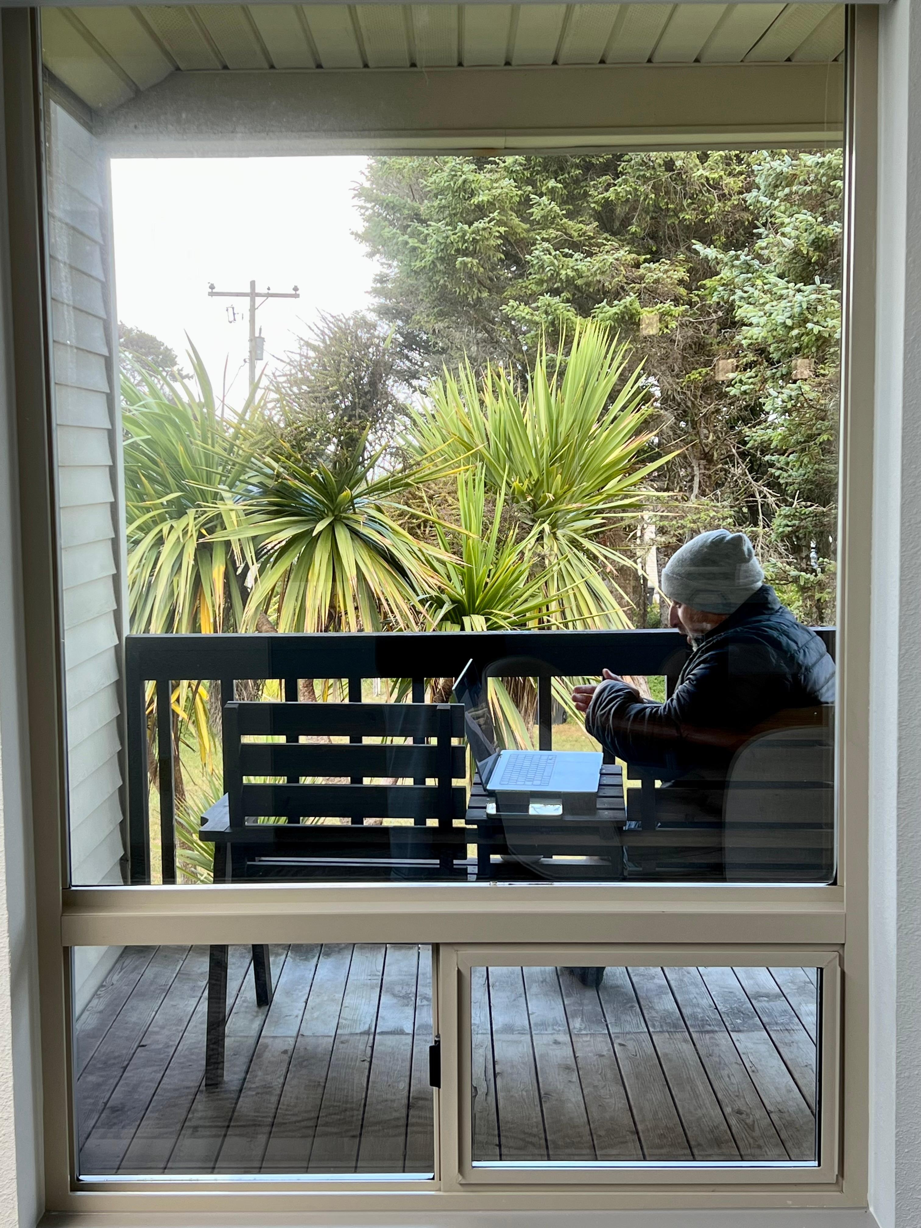 Quiet deck for those who might have to work early mornings.