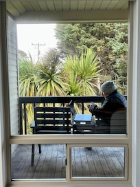 Quiet deck for those who might have to work early mornings.