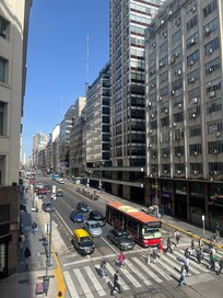 View of the main road from the window. Could be very noisy if you’re not used to it!