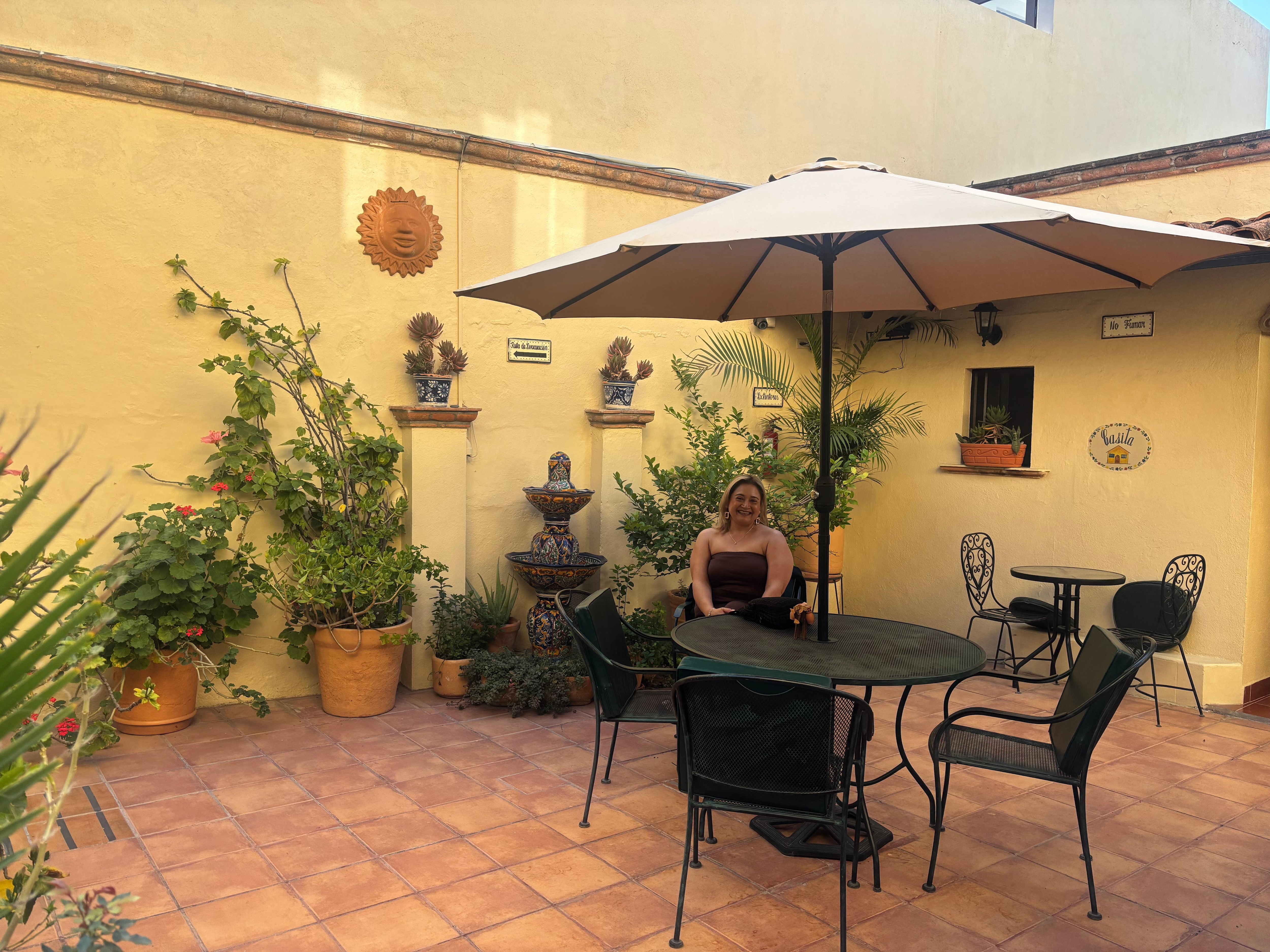 Patio next to our room