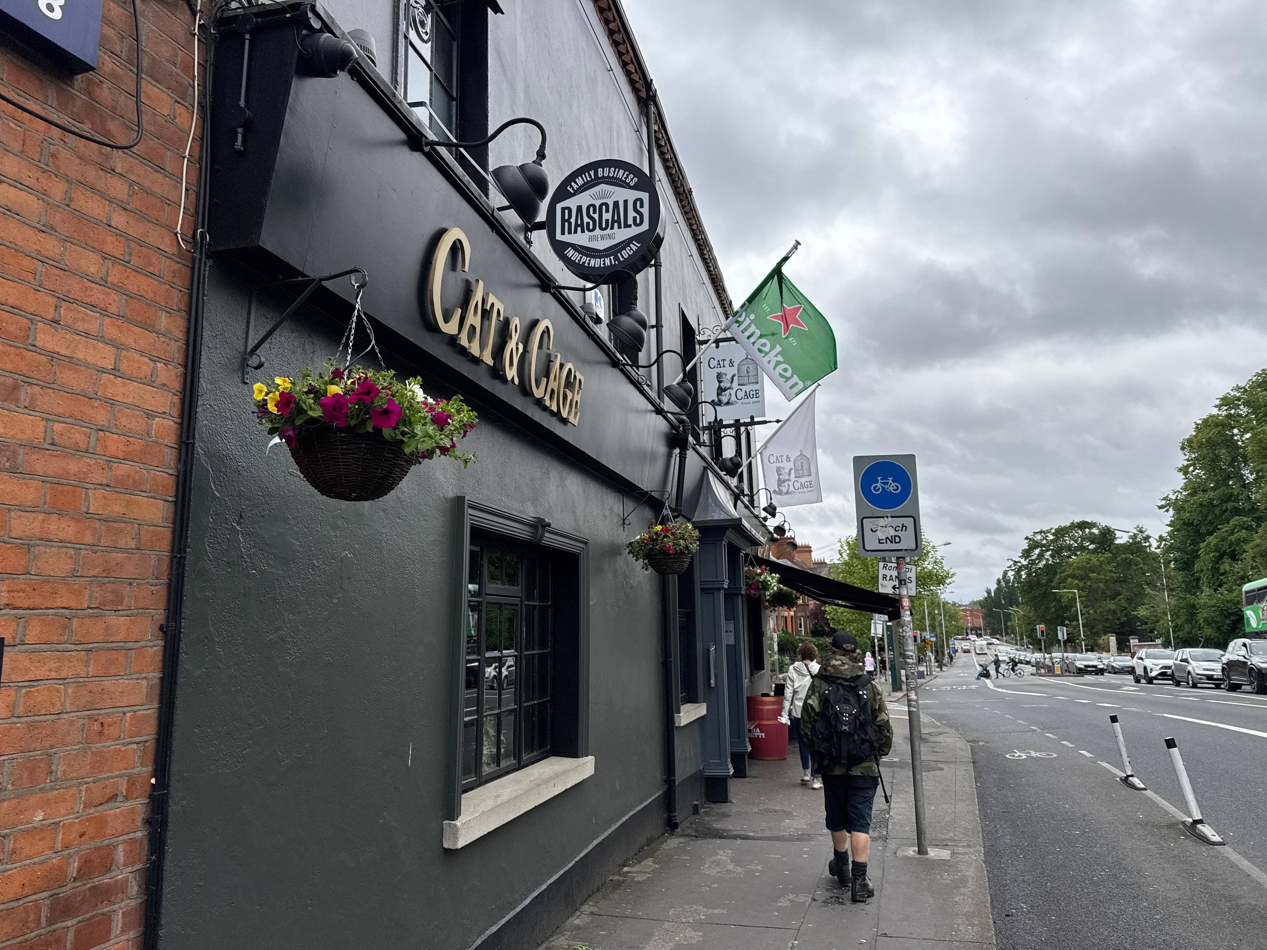 Pub across the street